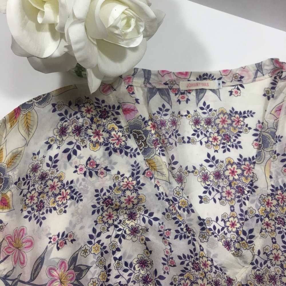 JOHHNY WAS SILK TUNIC